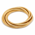 Gold Coil Wrap Bracelet for Women
