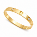 Gold Plated Crystal Charm Bracelet for Women
