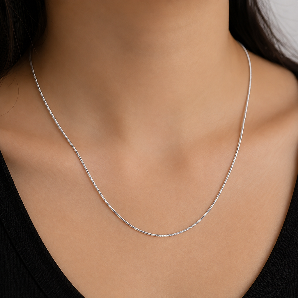 Silver Tone Chain Necklace