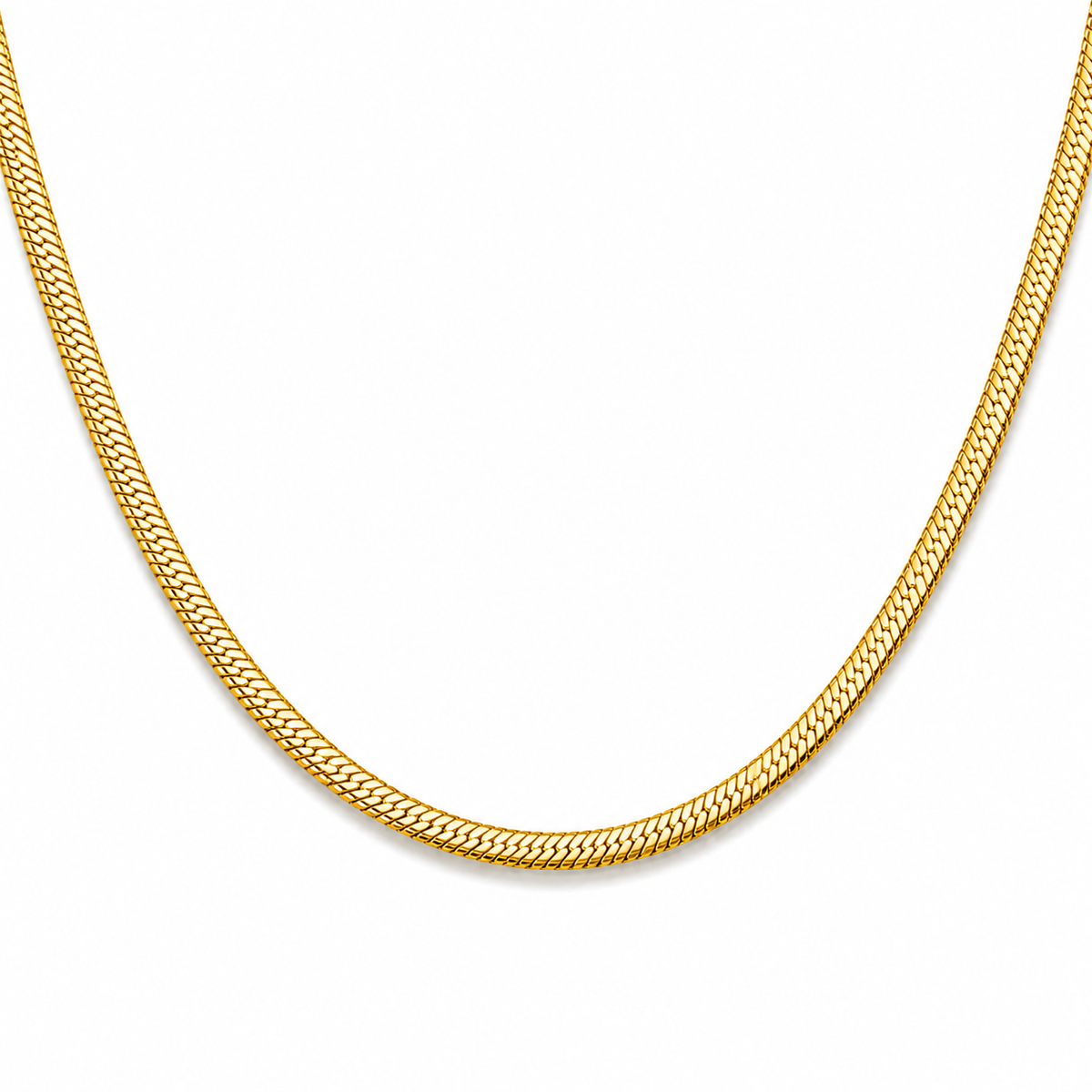 Gold Plated Thin Snake Chain Necklace for Women