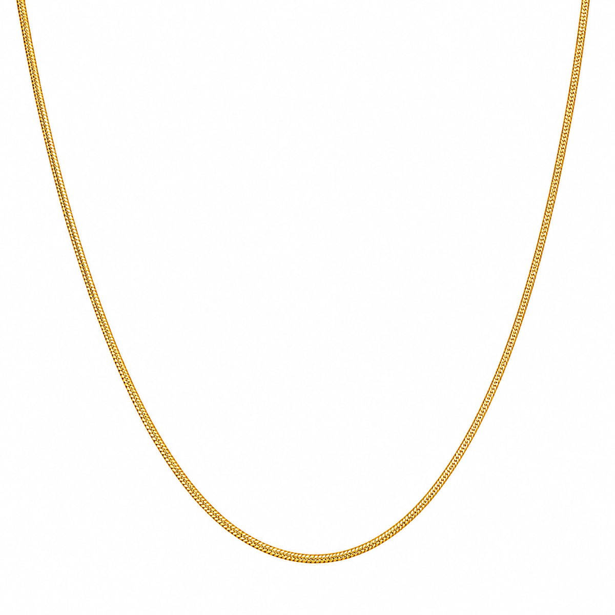 Gold Plated Thin Snake Chain Necklace for Women