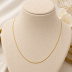 Gold Plated Thin Snake Chain Necklace for Women
