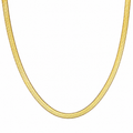 Gold Plated Herringbone Snake Chain Necklace for Women