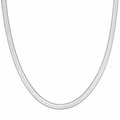 Silver Plated Herringbone Snake Chain Necklace for Women